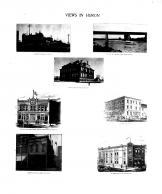 Marketing Hogs, C & N W Bridge, Huron HS, Huron Historic Opera House, Old Wright House, Beadle County 1906